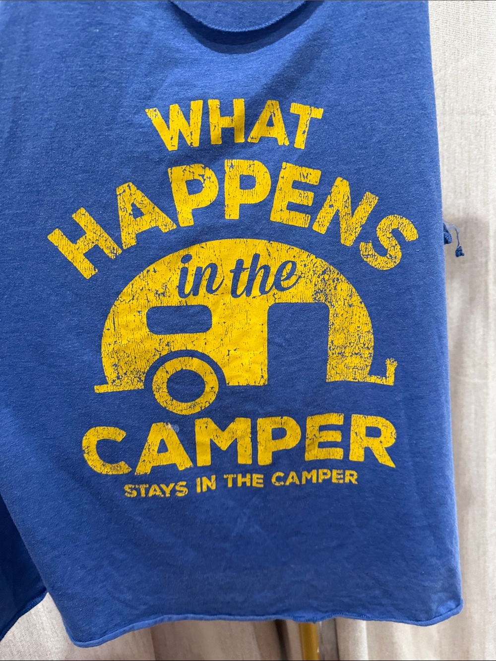 Blue Sleeveless Top camper